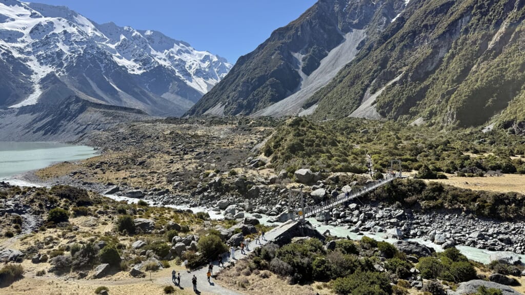 Hooker Valley trackの道中